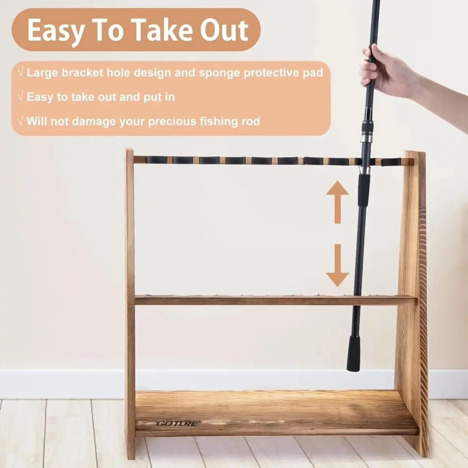 Goture 10 Slots Carbonized Pin - đánh giá và giá Fishing Equipment Organizer