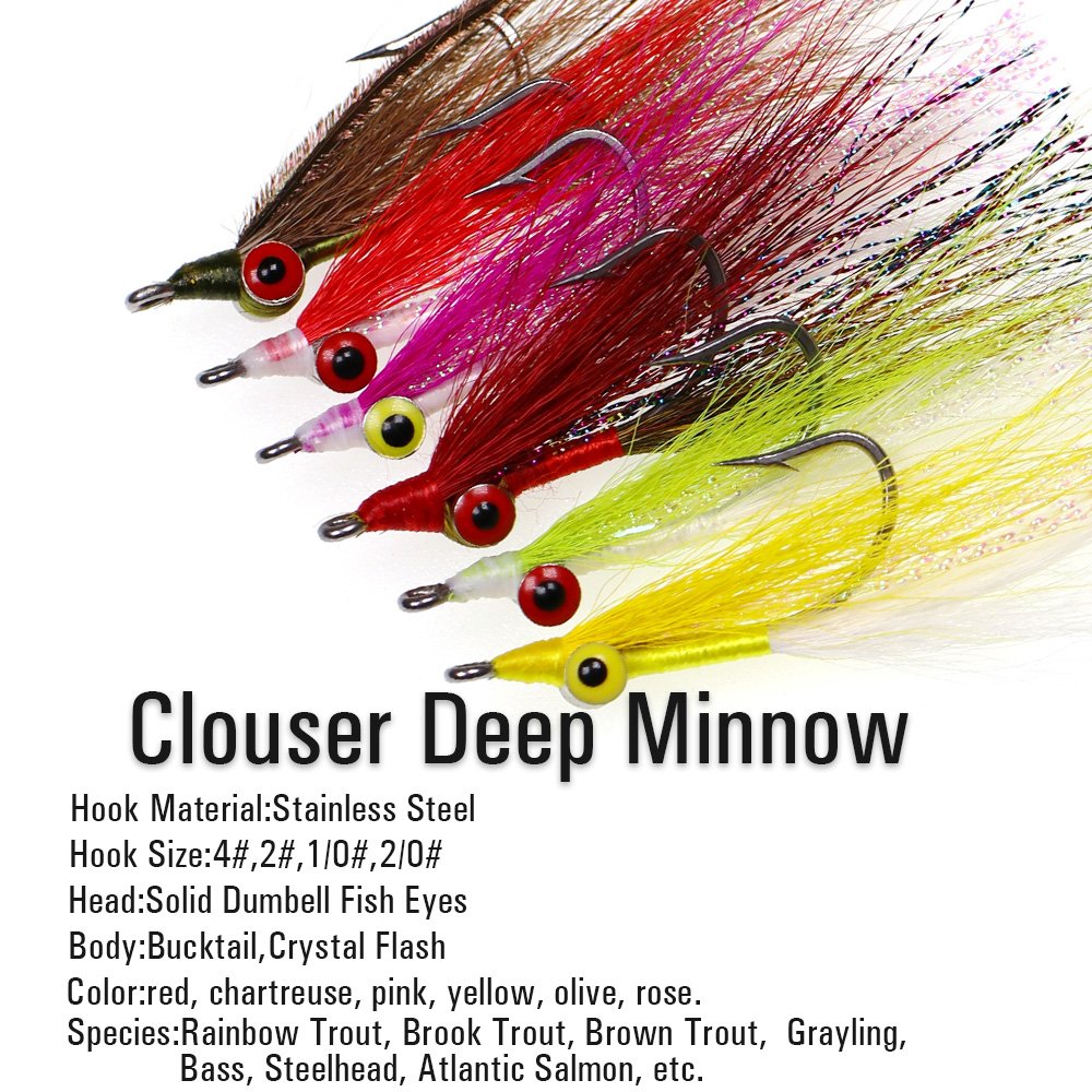 Wifreo 3pcs/6pcs Bucktail Clou - đánh giá và giá Fishing Equipment Bait