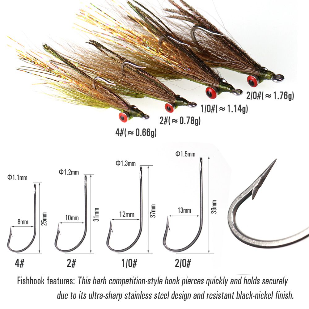 Wifreo 3pcs/6pcs Bucktail Clou - đánh giá và giá Fishing Equipment Bait